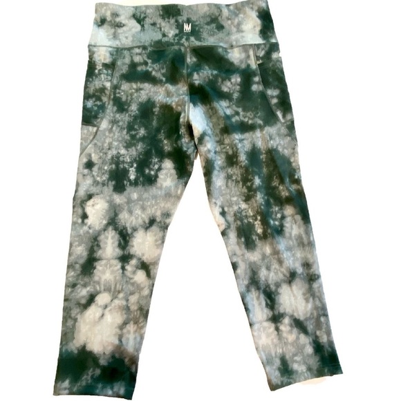 Nicole Miller Green Camo High Waisted Leggings 3X - Picture 3 of 9